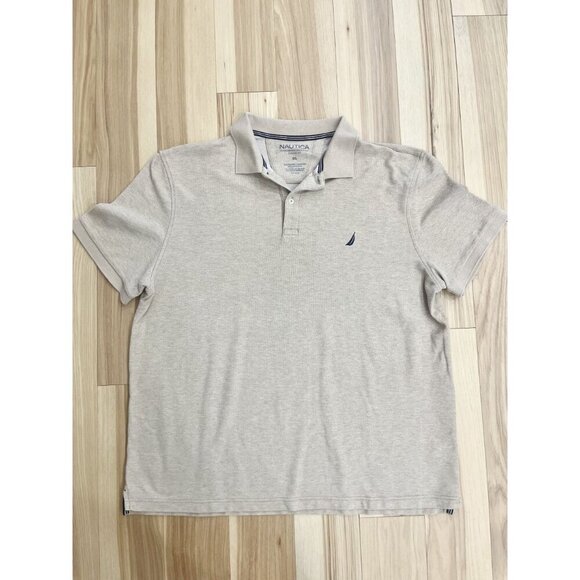 Nautica Men's Performance Deck Polo Tan XXL - Picture 4 of 6